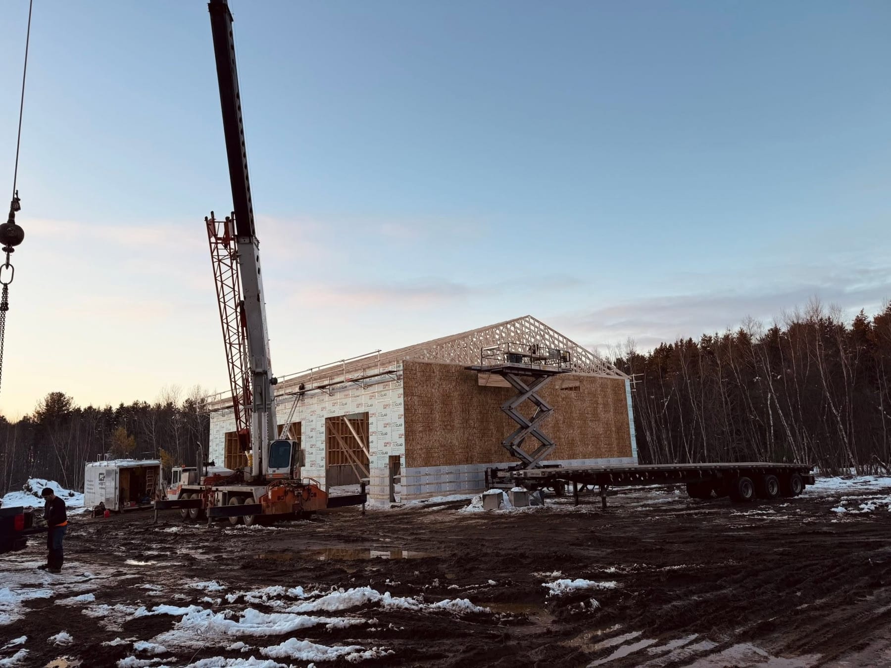 Chantier et grue